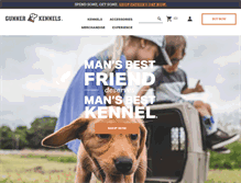 Tablet Screenshot of gunnerkennels.com